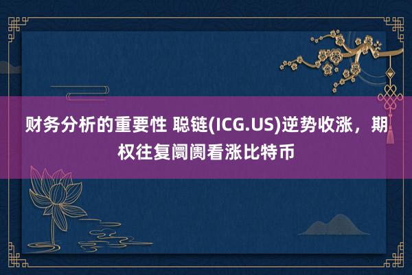 财务分析的重要性 聪链(ICG.US)逆势收涨，期权往复阛阓看涨比特币