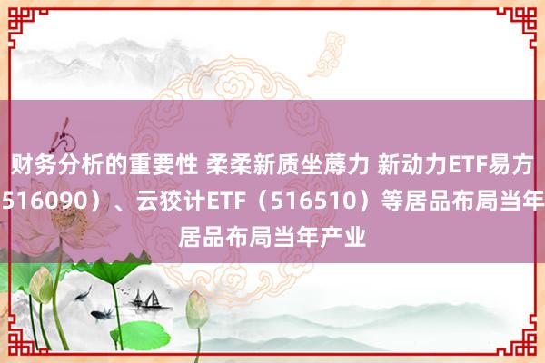 财务分析的重要性 柔柔新质坐蓐力 新动力ETF易方达（516090）、云狡计ETF（516510）等居品布局当年产业