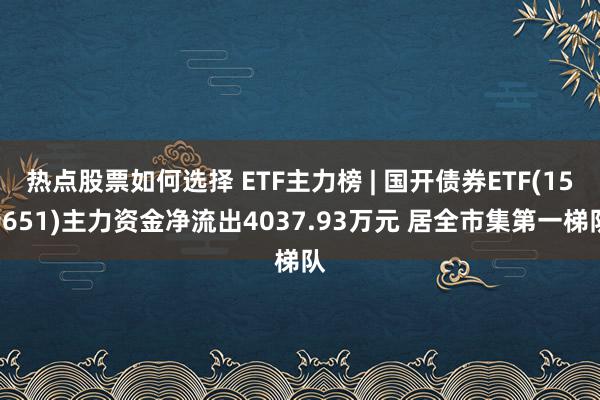 热点股票如何选择 ETF主力榜 | 国开债券ETF(159651)主力资金净流出4037.93万元 居全市集第一梯队