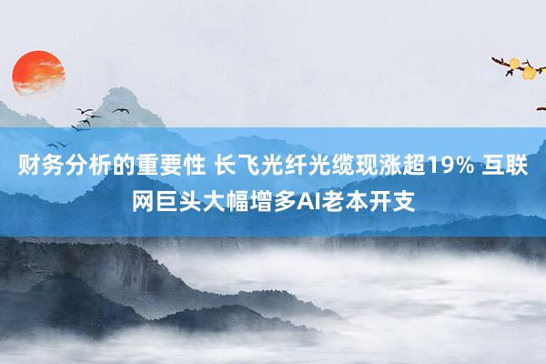 财务分析的重要性 长飞光纤光缆现涨超19% 互联网巨头大幅增多AI老本开支